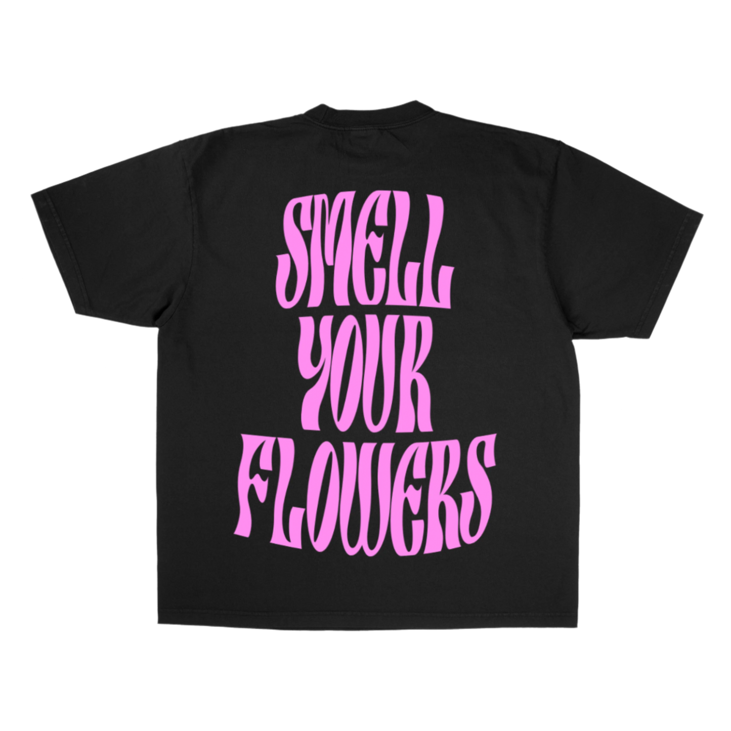 SMELL YOUR FLOWERS T-SHIRT(BLACK)