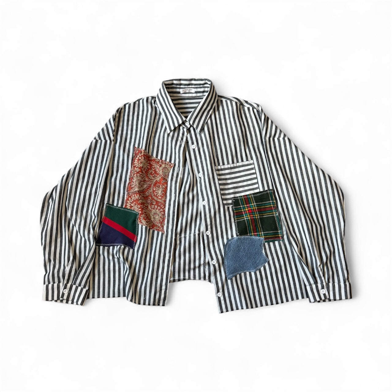 PATCHWORK BUTTON-UP