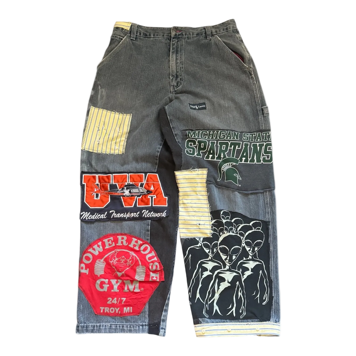 PATCHWORK BAGGY JEANS