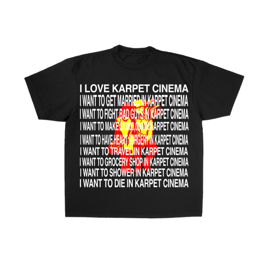 “I WANT TO” BLACK TSHIRT