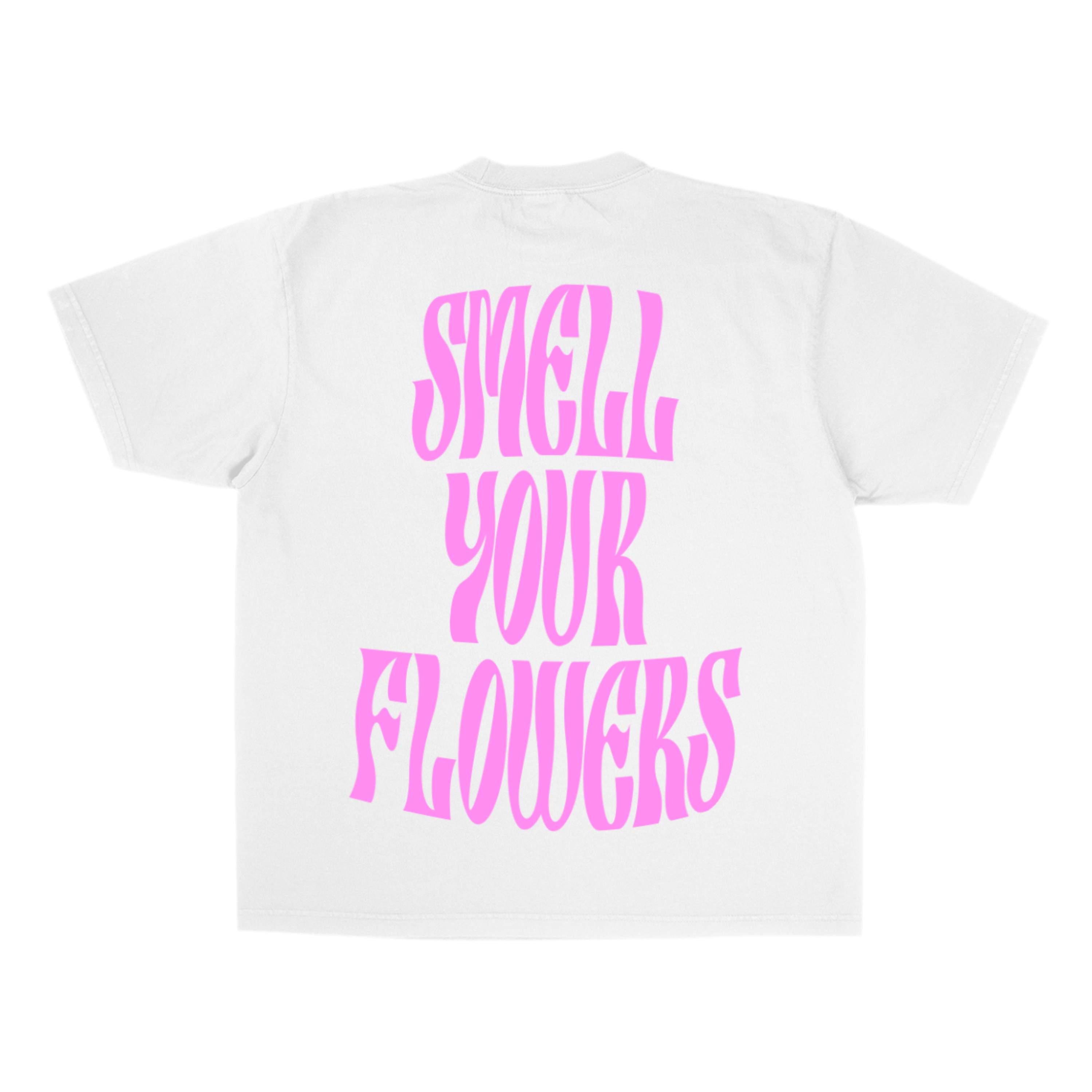 SMELL YOUR FLOWERS T-SHIRT(WHITE)