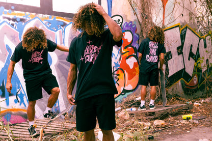 SMELL YOUR FLOWERS T-SHIRT(BLACK)