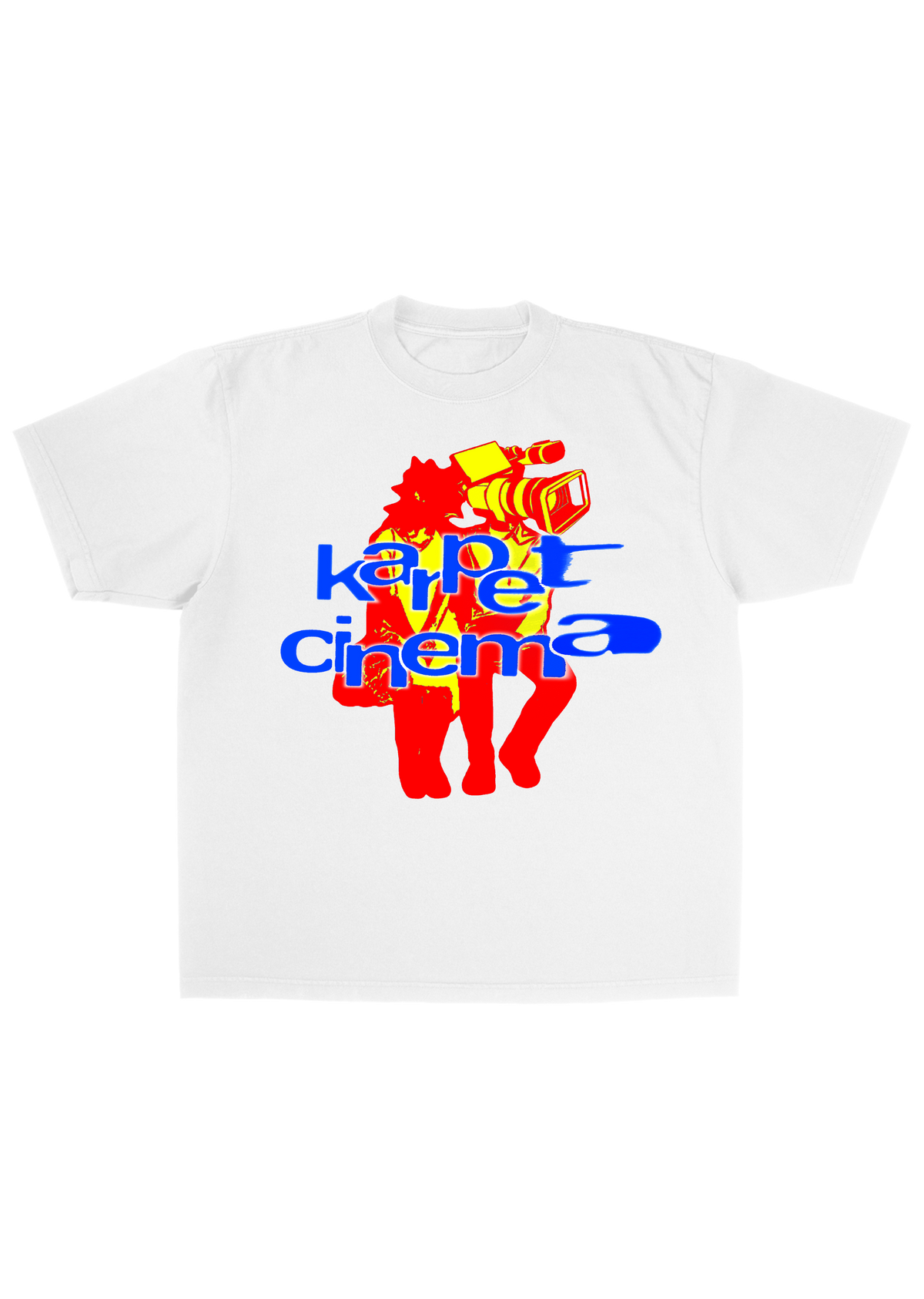 "CAM-HEAD" GRAPHIC T-SHIRT - WHITE