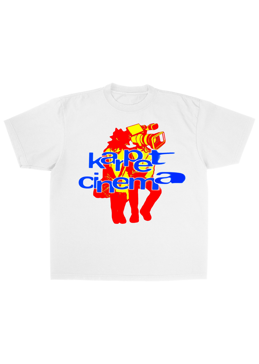 "CAM-HEAD" GRAPHIC T-SHIRT - WHITE
