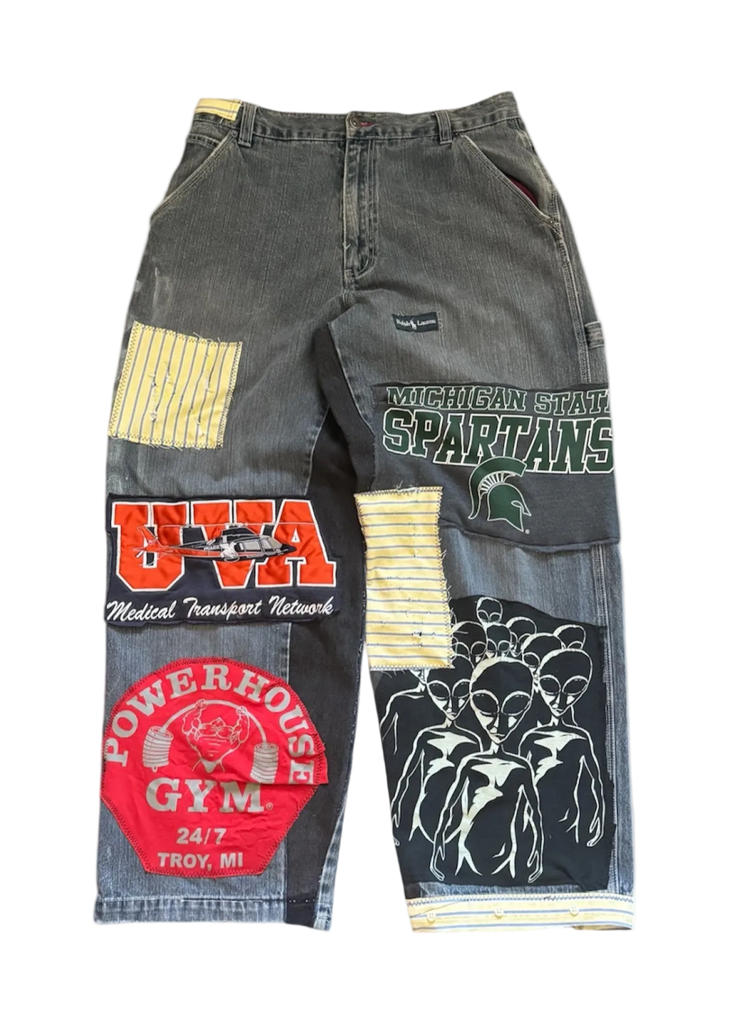 PATCHWORK BAGGY JEANS