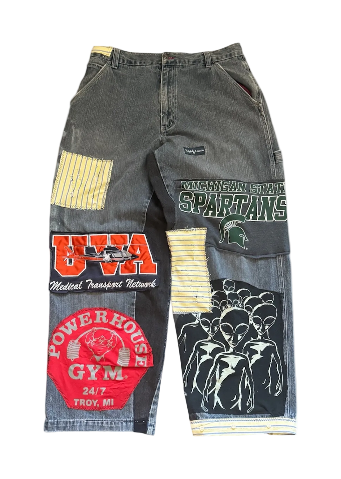 PATCHWORK BAGGY JEANS