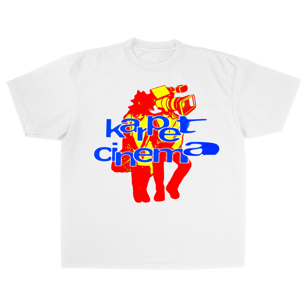 "CAM-HEAD" GRAPHIC T-SHIRT - WHITE